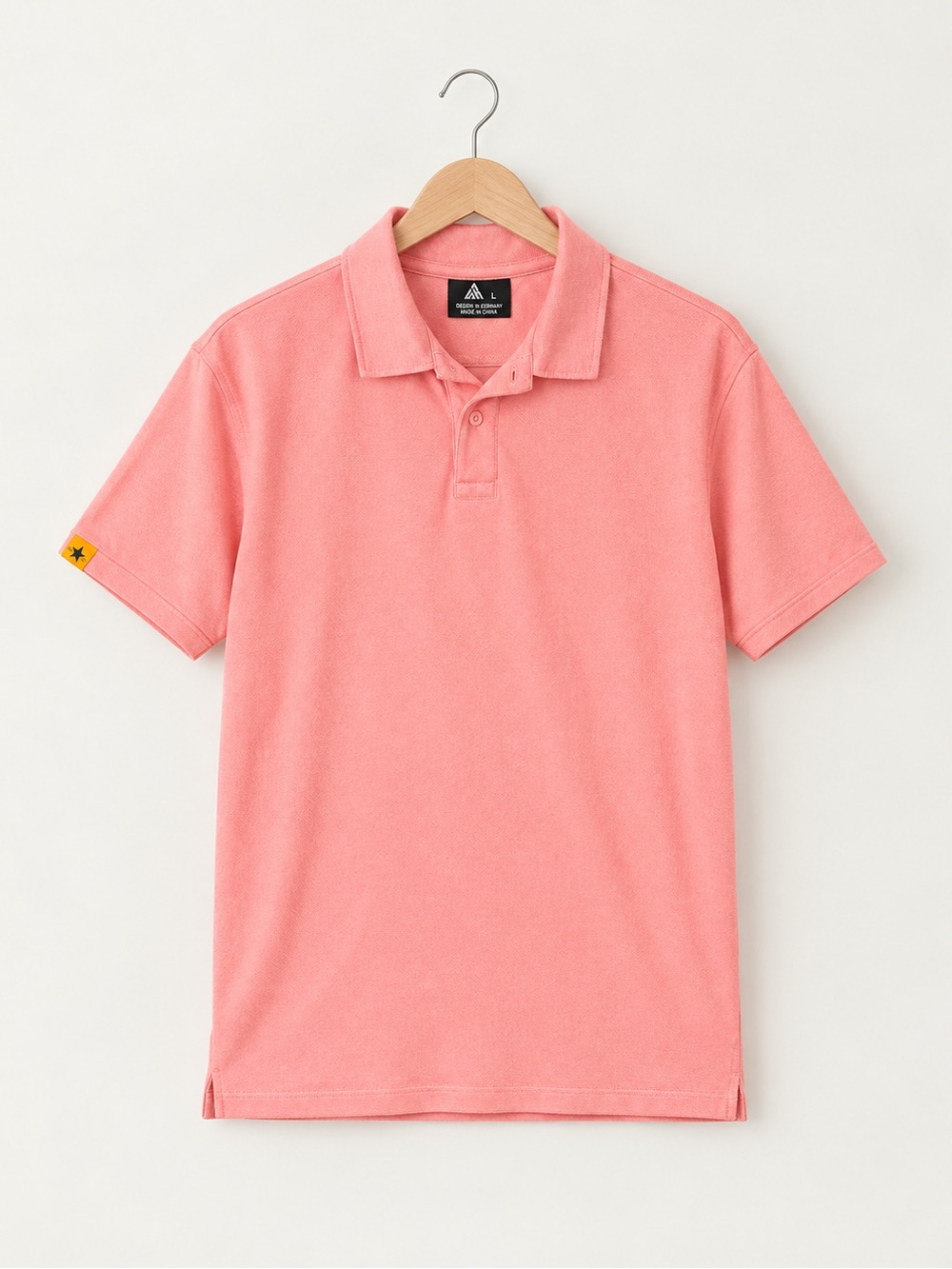 Zity Men's Pink Polo Shirt - Classic Short Sleeve